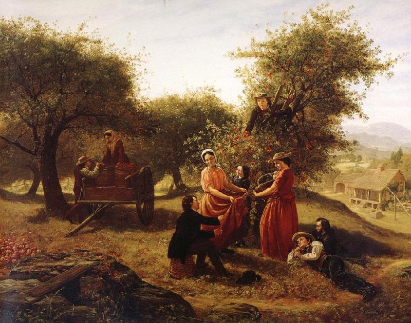 Jerome B Thompson Apple Gathering oil painting image